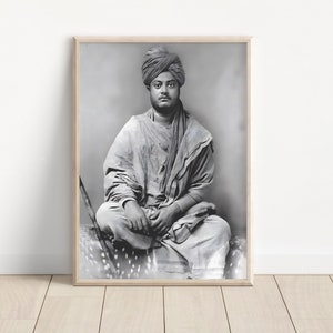 Swami Vivekananda, Philosopher, Speaker, Spiritual Guru, Social Reformer, Poster Print, Canvas