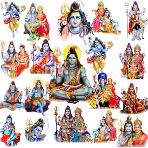 Autocollants Shiva, autocollants dieux hindous, autocollants en vinyle, autocollants pour ordinateur portable, Seigneur Shiva, cadeau spirituel