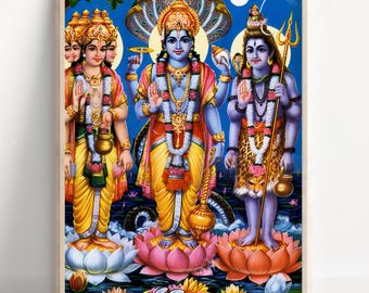 ヴィシュヌ、ブラフマー、シヴァ、聖なる三位一体、ヒンドゥー教の神の