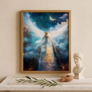 Hypnos Wall Art, God of Sleep, Greek gods poster, Greek god decor, Greek gods wall art, Greek mythology, Greek God Hypnos art