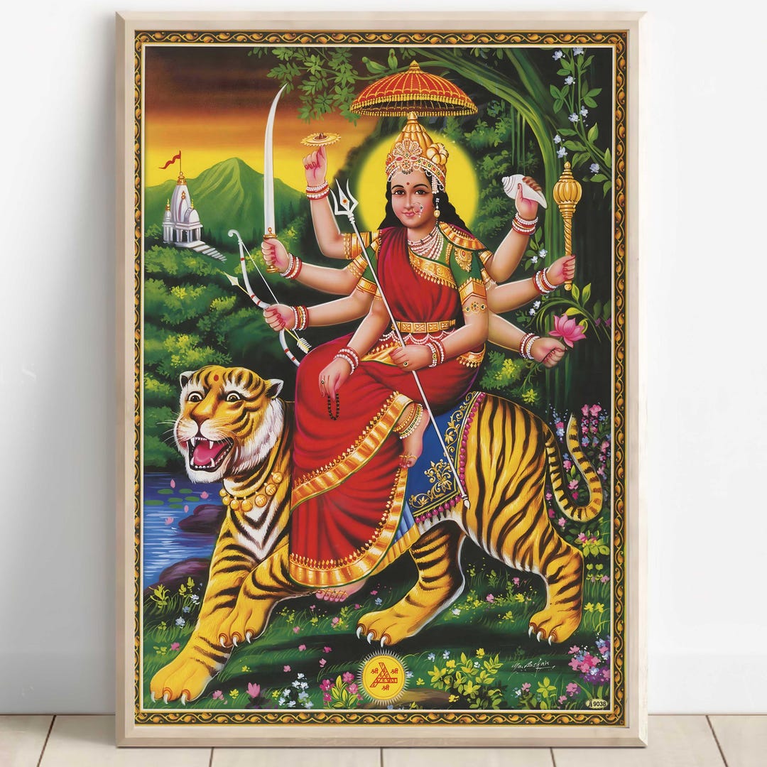 Ambe Maa Goddess Ambika Durga Goddess Durga Durga Meditating Durga