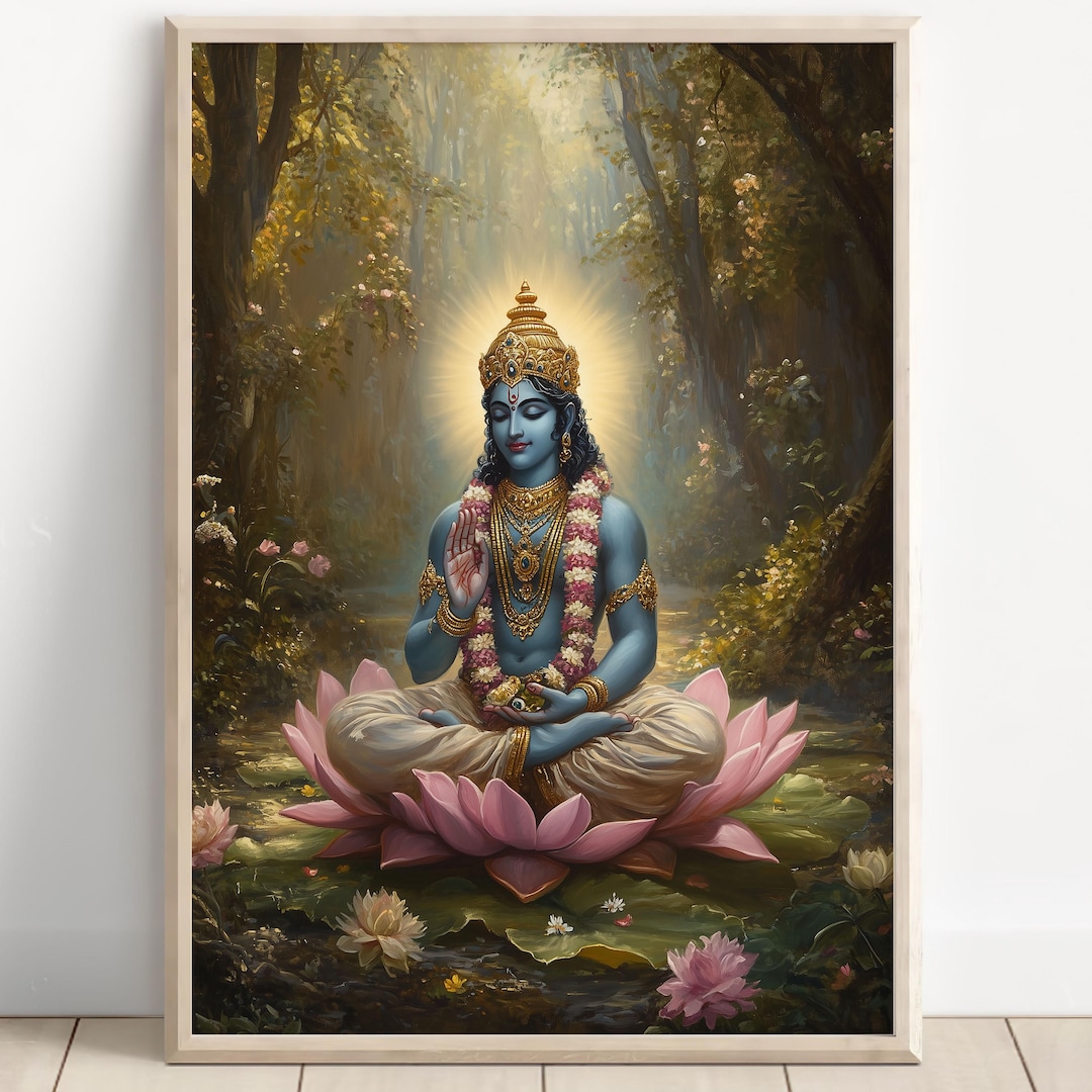 Vishnu Art ,lord Vishnu, Vishnu, Hindu God, Indian God, Laxmi Narayan ...