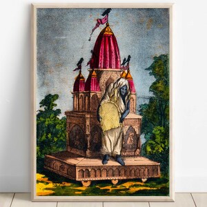 Ma Dhumavati Poster, Mahavidya Devi Art,tantra Print,widow Goddess ...