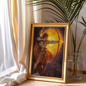 Apollo Wall Art, God of the Sun, Music, Poetry, and Prophecy, Greek ...