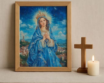 Christian Art, Mother Mary, Mary Mother of Jesus, Modern Christian Painting, Modern Christian Art, Jesus Christ Painting