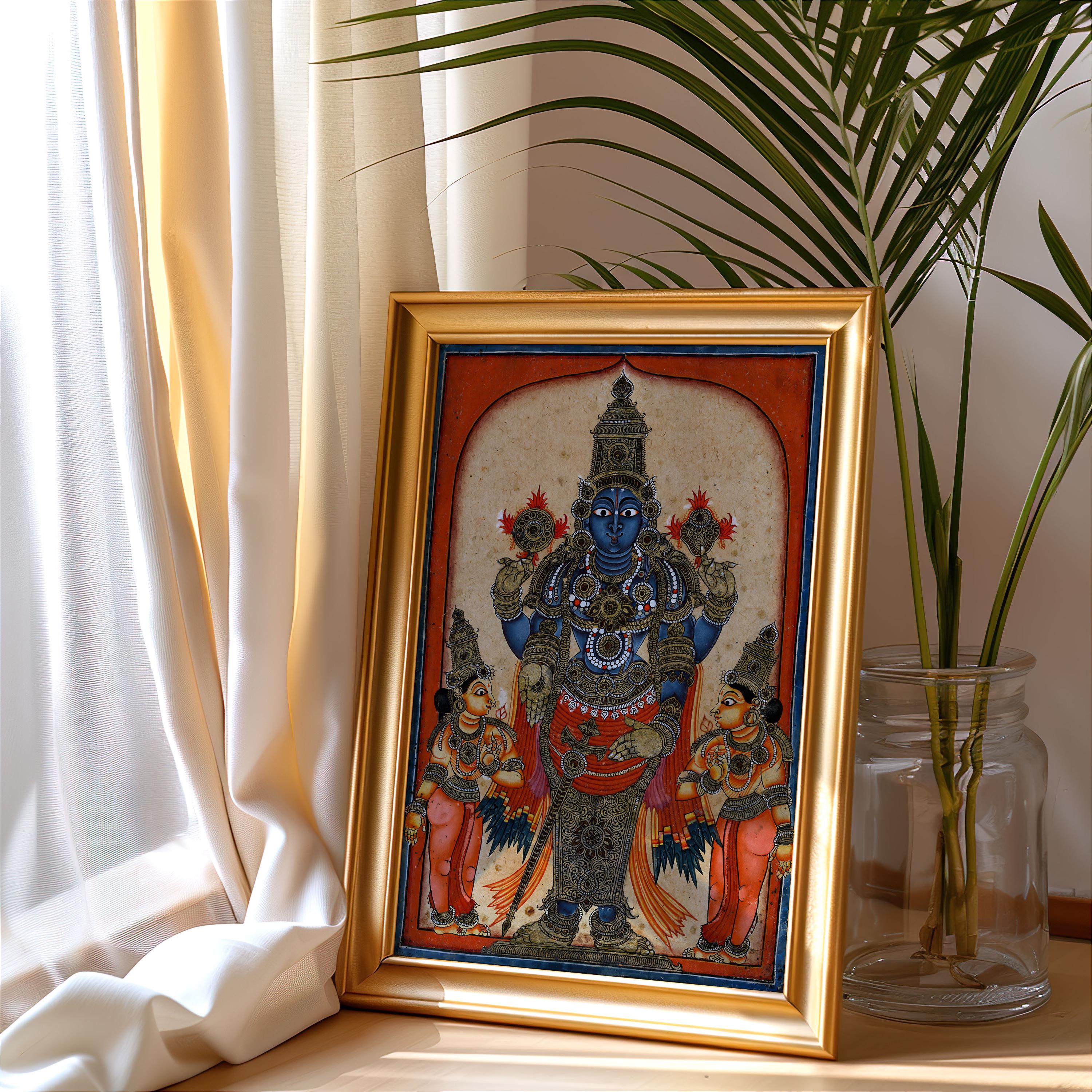 Lord Venkateswara Tirupati Balaji | Vishnu Hindu Wall Art ,indian ...