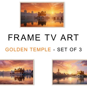 Samsung Frame TV Art, Golden Temple , Sri Harmandir Sahib,  Set of 3 ,Digital Download, TV, High Resolution 4k Photo , Frame Tv Art