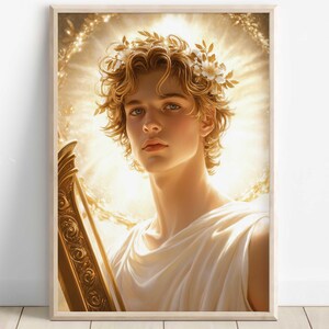 Apollo Wall Art, God of the Sun, Music, Poetry, and Prophecy, Greek ...