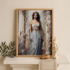 Hera Wall Art, Greek Goddess of Marriage and Queenship, Mythology Inspired Print, Divine Feminine Decor, Greek Mythology Poster