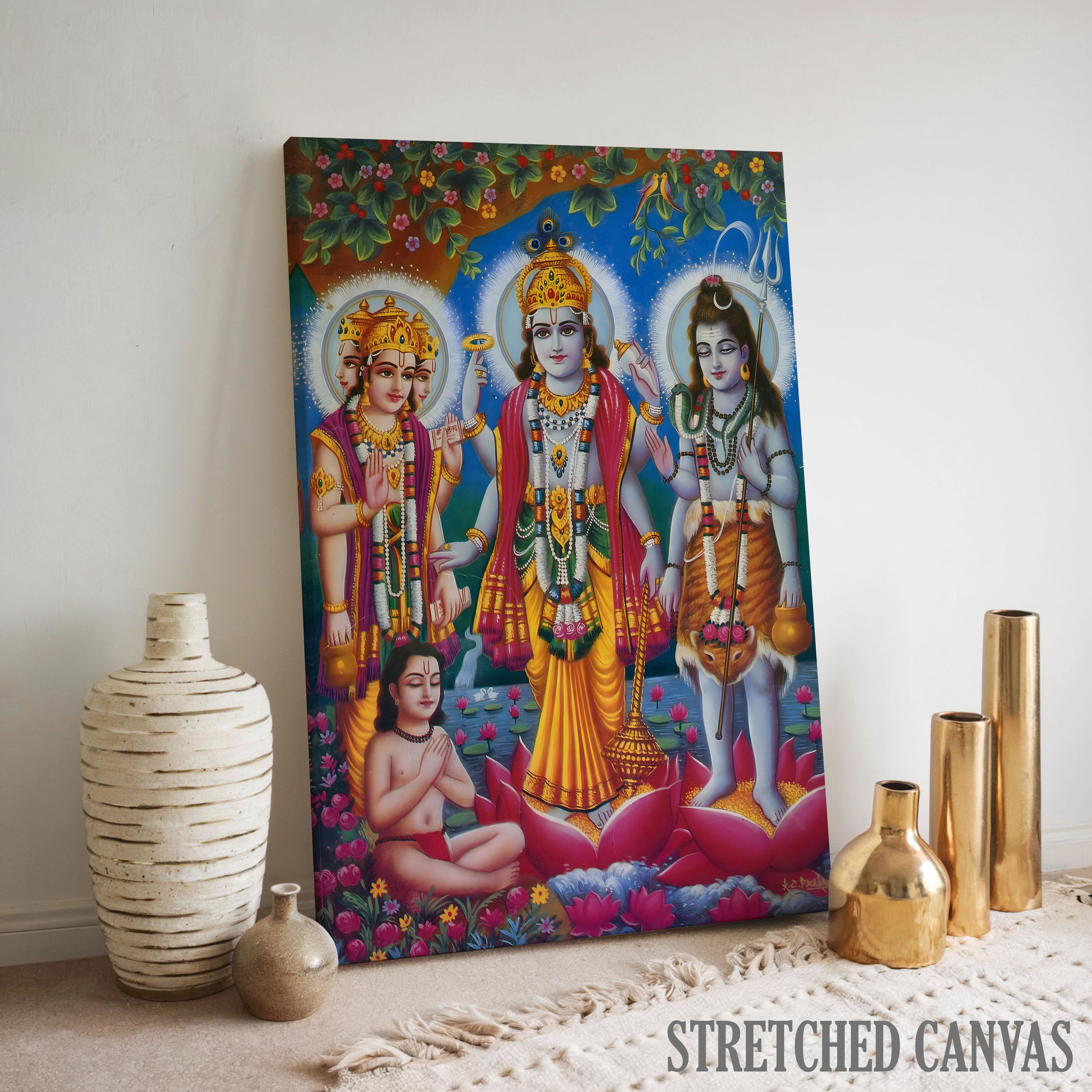 ヴィシュヌ、ブラフマー、シヴァ、聖なる三位一体、ヒンドゥー教の神の