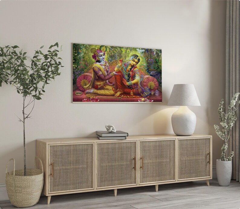 Buy Samsung Frame TV Art, Krishna and Radha , Vintage Art, Digital Download, TV, High Resolution