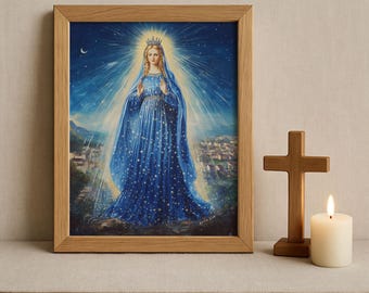 Christian Art, Mother Mary, Mary Mother of Jesus, Modern Christian Painting, Modern Christian Art, Jesus Christ Painting