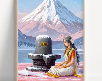 シヴァ一家 - シヴァ、パールヴァティー、ガネーシャ（S S ブリグバシ