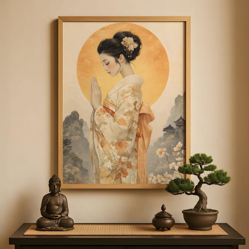 Amaterasu Print, Amaterasu Art, Amaterasu Goddess, Japanese Sun Goddess ...