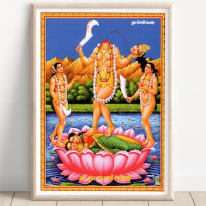 Chhinnamasta, La Diosa sin cabeza, Chhinnamastika, Prachanda Chandika, Jogani Maa, Mahavidyas, Tantra,Tantric Devi,Mahadevi,Cartel, Lienzo