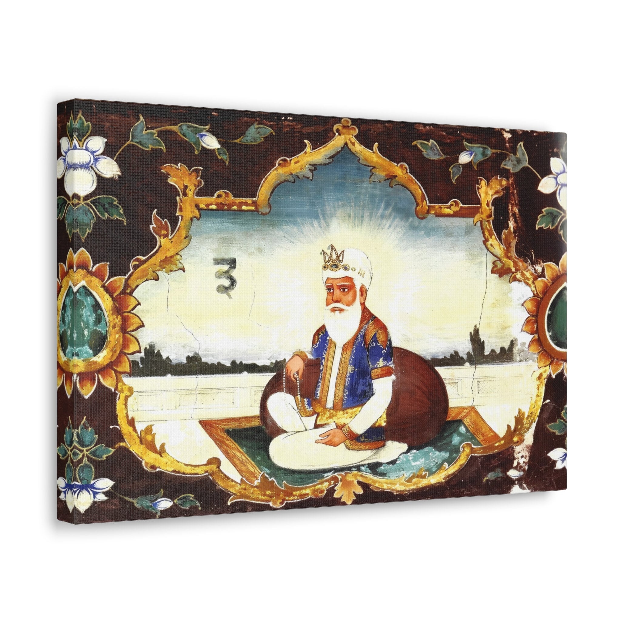 Sikh Art Guru Amar Das Third Sikh Guru From 1552 to 1574 18th Century ...
