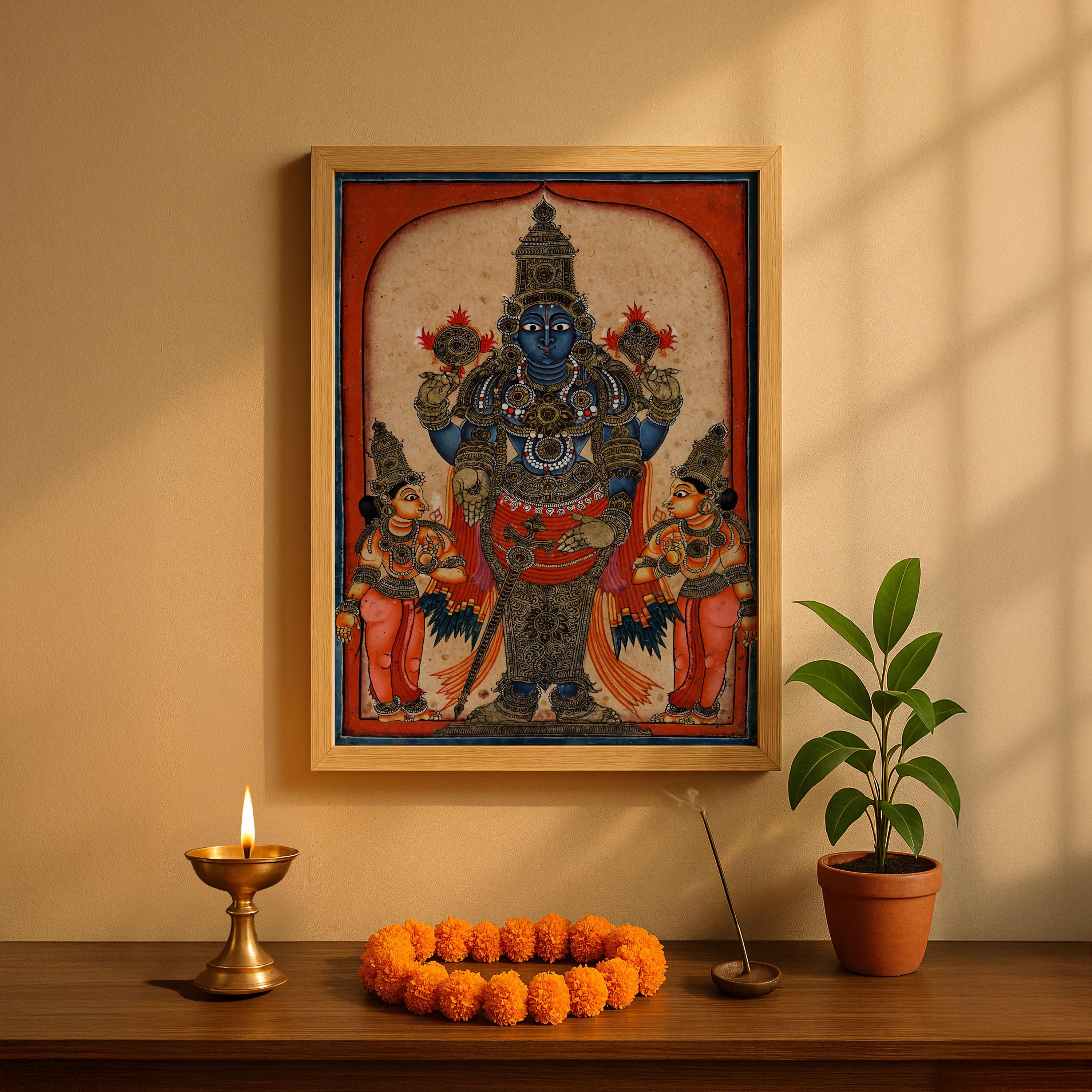Lord Venkateswara Tirupati Balaji | Vishnu Hindu Wall Art ,indian ...