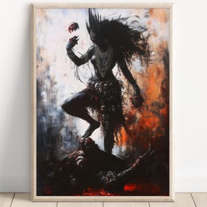 Kali, Diosa Kali, Kali Maa, Diosa Hindú Kali, Kali Arte, Kali Mata, Diosa Hindú Arte de la Pared, Diosa, Dios Hindú, Impresión de Cartel, Lienzo