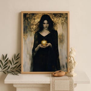 Eris Wall Art, Greek Goddess of Discord, Mythology Decor, Divine Feminine, Pagan Wiccan Poster, Greek Mythology, Eris Goddess