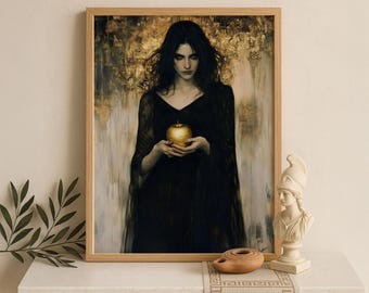 Eris Wall Art, Greek Goddess of Discord, Mythology Decor, Divine Feminine, Pagan Wiccan Poster, Greek Mythology, Eris Goddess