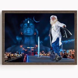 Sadhguru Wall Art, Sadhguru , Sadhguru Picture , Isha Yoga, Poster Print, Canvas