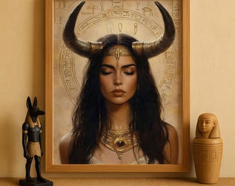 マアトとイシスの銘板 - 古代エジプトの女神の壁画 - 古代史 - 彫刻