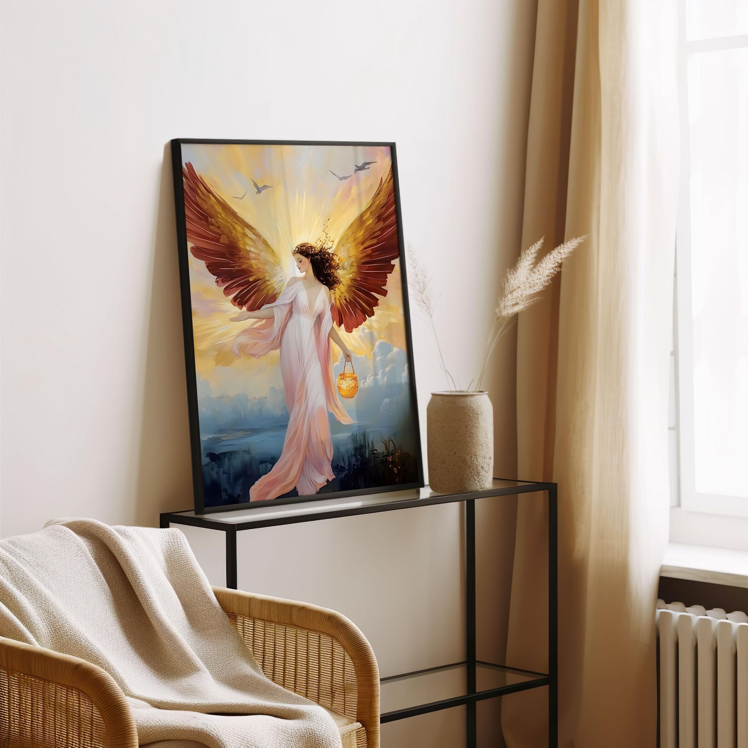 Eos Wall Art, Greek Goddess of Dawn, Celestial Mythology Print, Divine ...