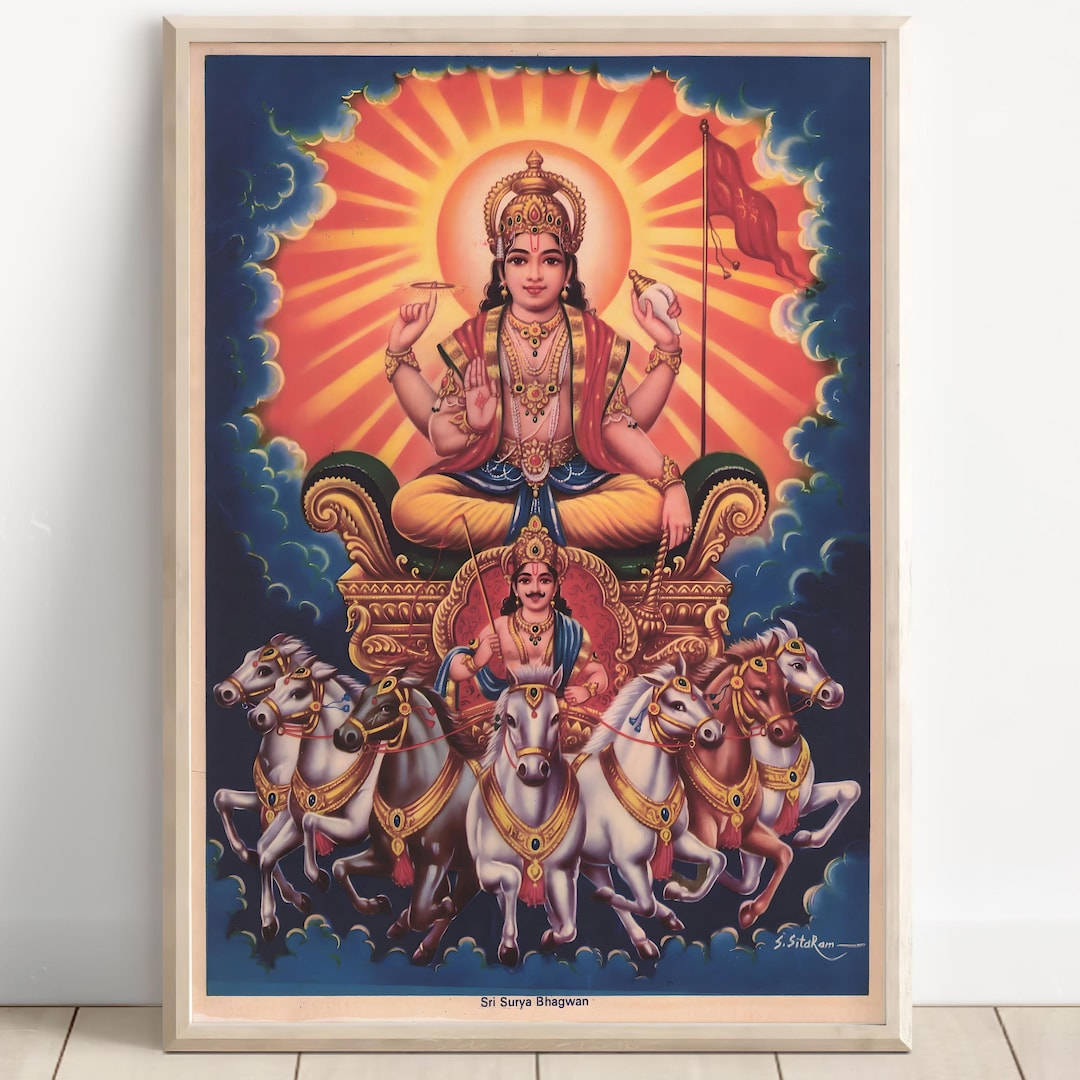 Surya, Surya Dev, Lord Surya, Vishnu,god Vishnu, Hindu God Wall