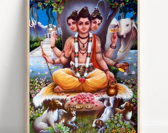 シャクティ様keep・古玩・インド「三神一体・トリムールティ愚像」ヒンドゥー教 シャクティ様keep・古玩・インド「三神一体・トリムールティ愚像