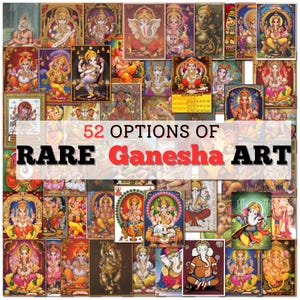 Ganesh Wall Art – Hindu God of Wisdom and Beginnings | Poster or Canvas | Lord Ganesha Spiritual Decor for Home, Office, or Temple