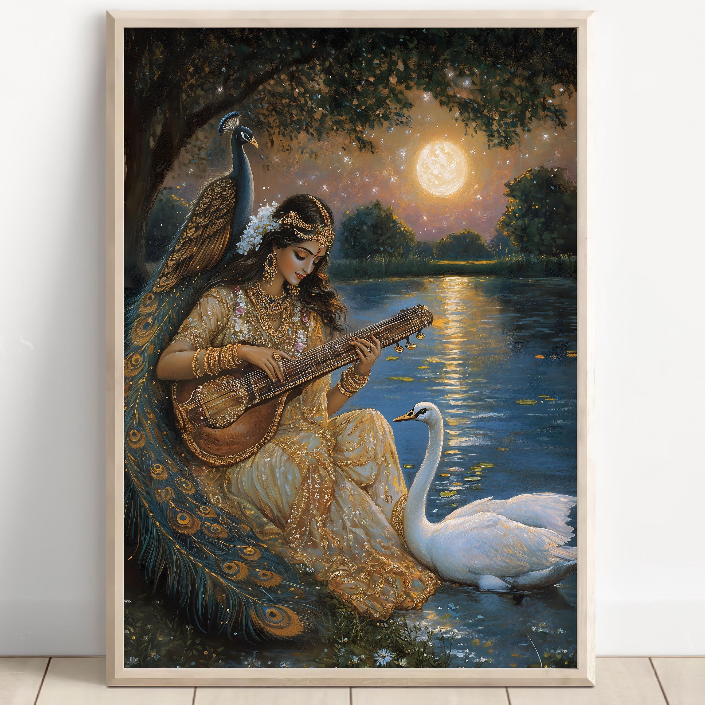 Goddess Saraswati - Etsy