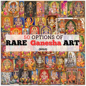 Ganesh Wall Art – Hindu God of Wisdom and Beginnings | Poster or Canvas | Lord Ganesha Spiritual Decor for Home, Office, or Temple