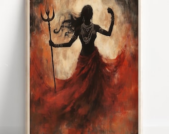 Kali, Goddess Kali, Kali Maa, Hindu Goddess Kali, kali Art, Kali Mata, Hindu Goddess Wall Art, Goddess, Hindu God, Poster Print, Canvas