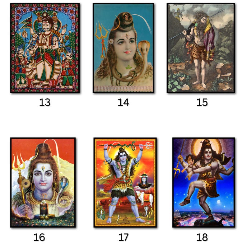 Shiva Wall Art – Lord Shiva Poster or Canvas | Mahadev Spiritual Decor ...
