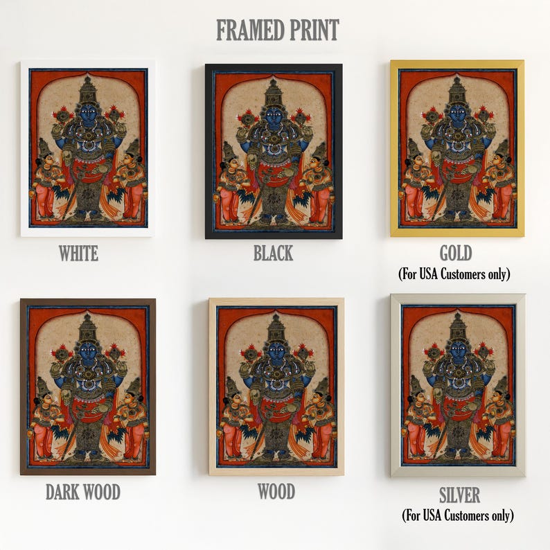 Lord Venkateswara Tirupati Balaji | Vishnu Hindu Wall Art ,indian ...