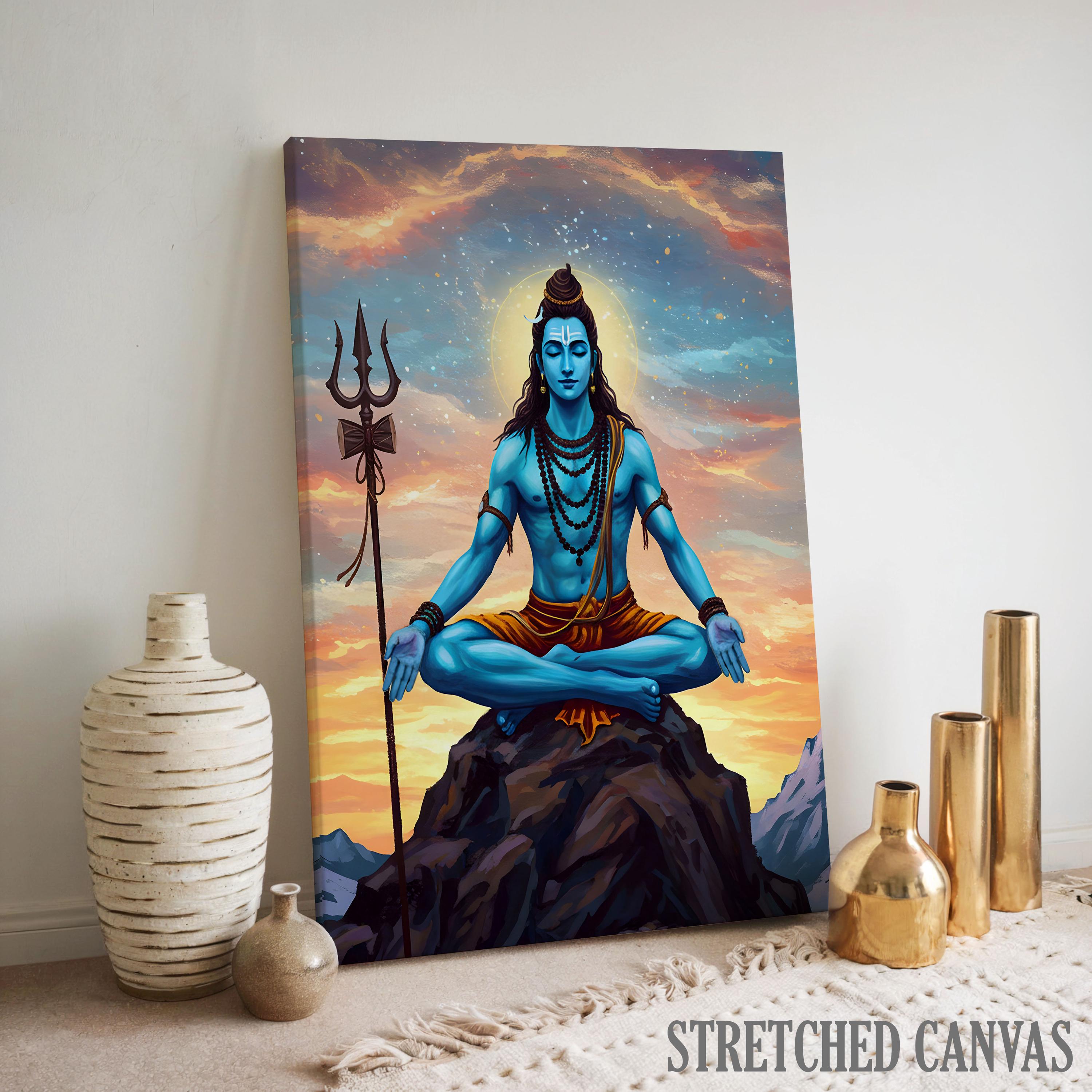 シヴァ神のウォールアート、シヴァ神、ヒンドゥー教の神、シヴァ神の