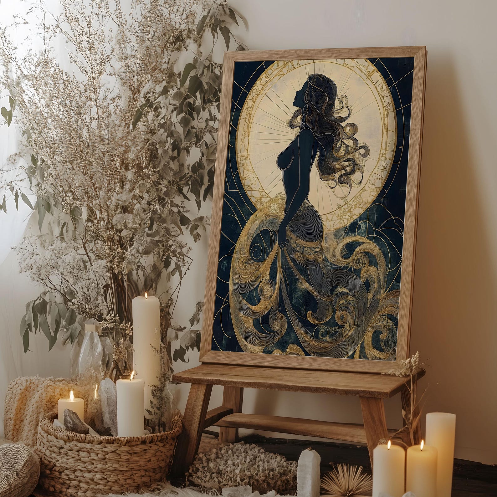 Aphrodite Wall Art, Greek Goddess of Beauty Print, Divine Feminine ...
