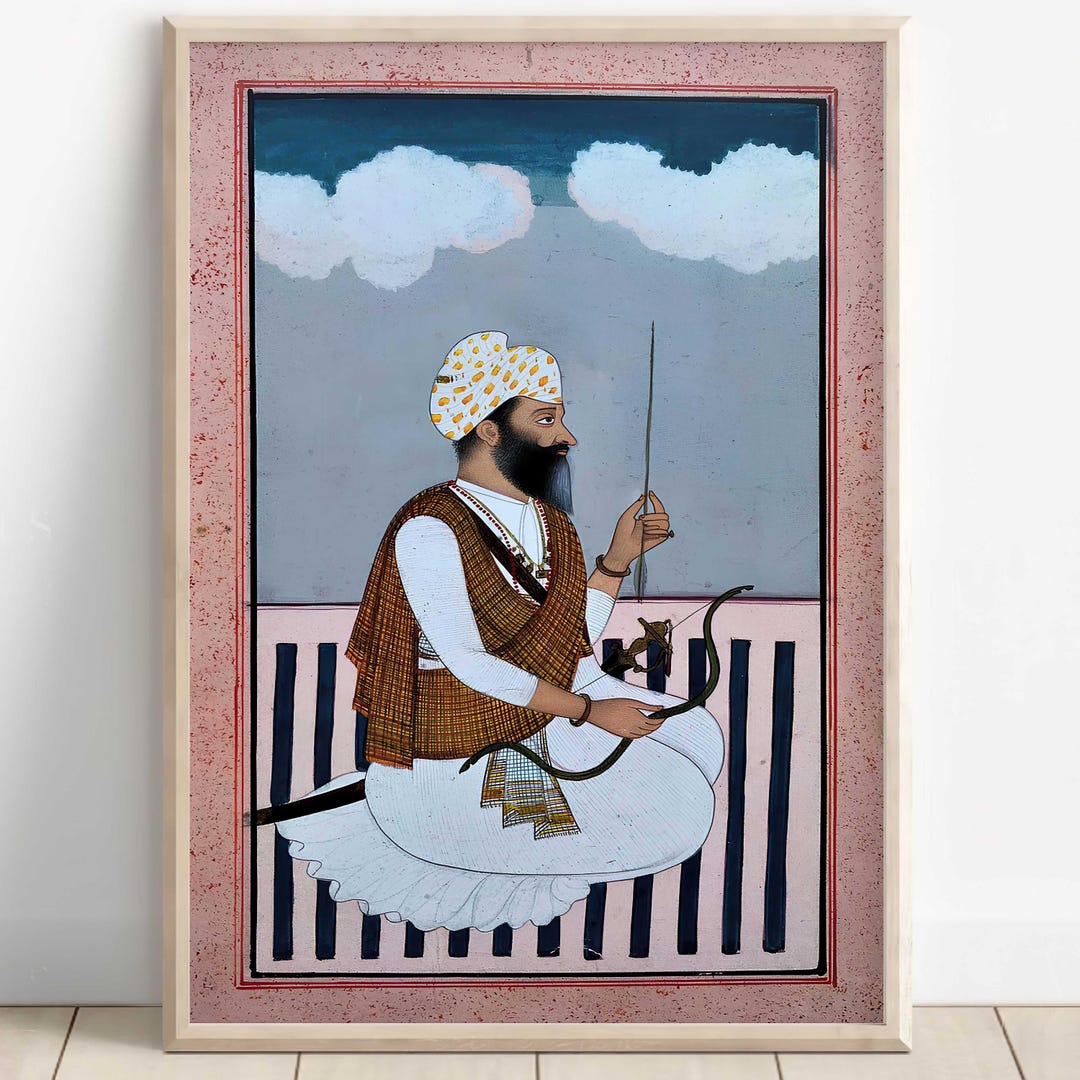 Sikh Art | Bhag Singh Ahluwalia | Vintage Art Painting | Print | Canvas ...