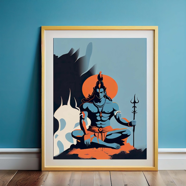 Hindu God Wall Art SET OF 5 Lakshmi Saraswati Krishna Etsy