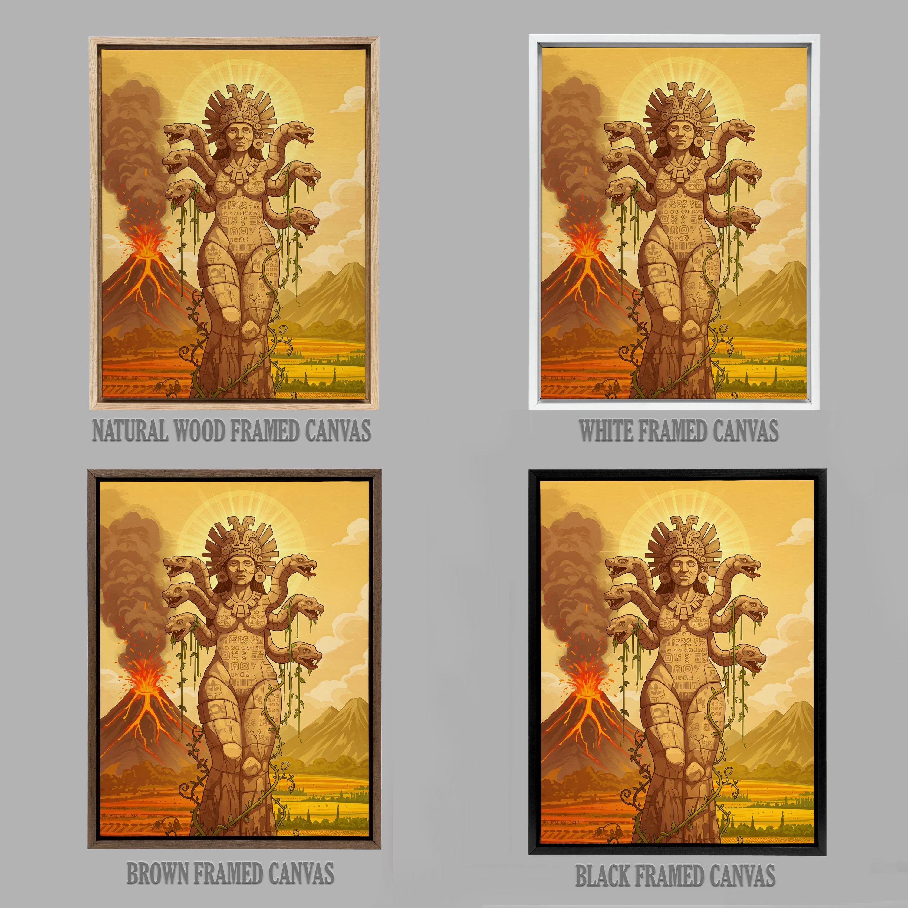 アステカの壁画、コアトリクエの芸術、アステカの地球の女神の装飾