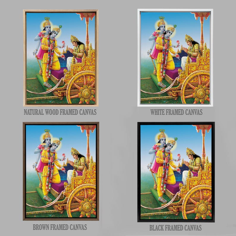 Krishna and Arjun, Mahabharat, Geeta, Geeta Saar, Krishna Painting ...