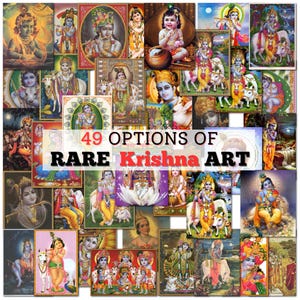 Krishna Wall Art – Hindu God of Love and Music | Poster or Canvas | Lord Krishna Spiritual Decor for Home, Temple, or Meditation Space
