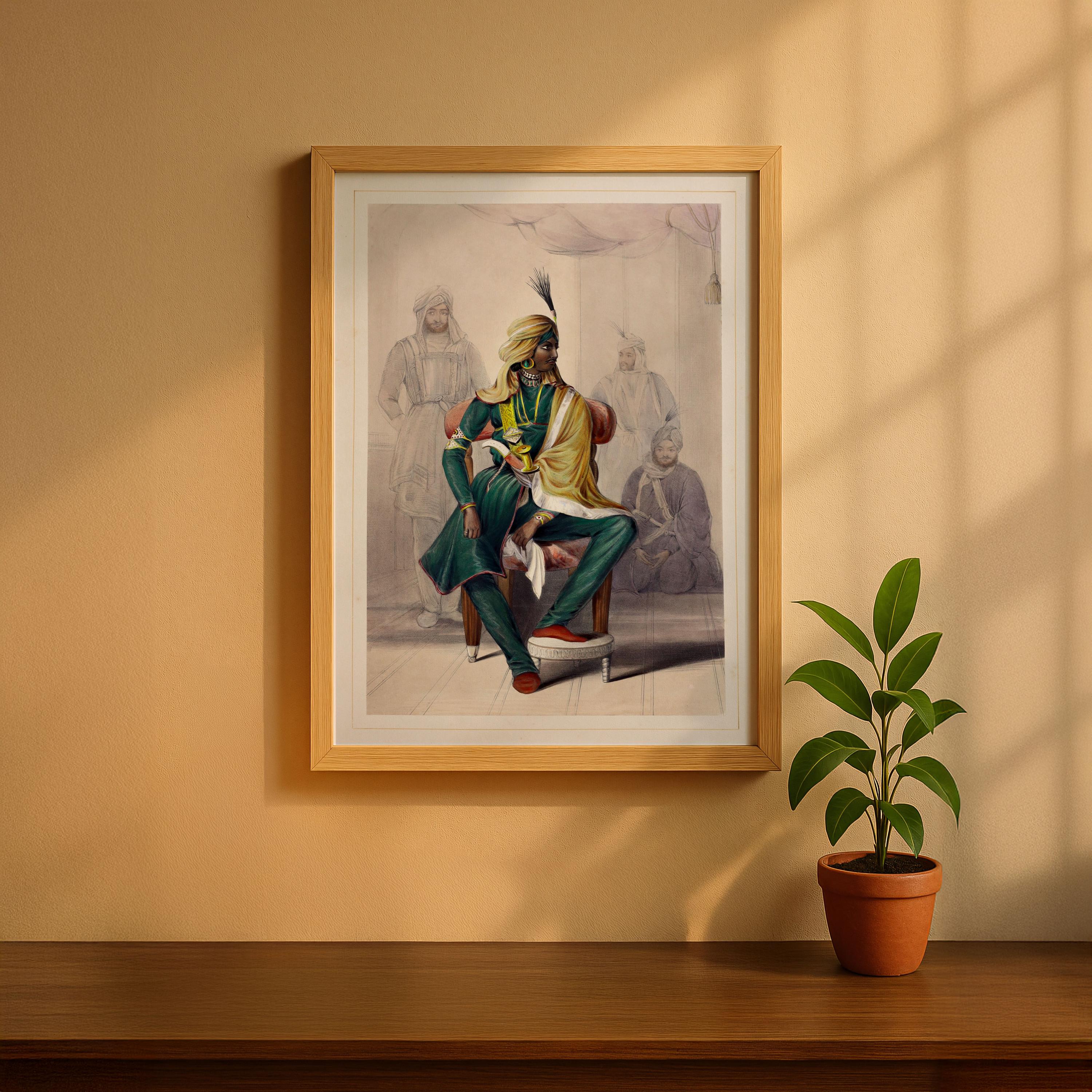 Sikh Art | Raja Heera Singh, Portraits of the Princes A, Emily Eden ...