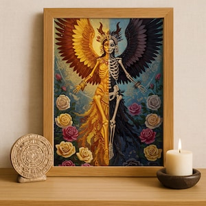 Aztec Wall Art, Itzpapalotl Art, Aztec Obsidian Butterfly Goddess, Aztec Mythology, Mexican Aztec Art, Goddess of Transformation and Death