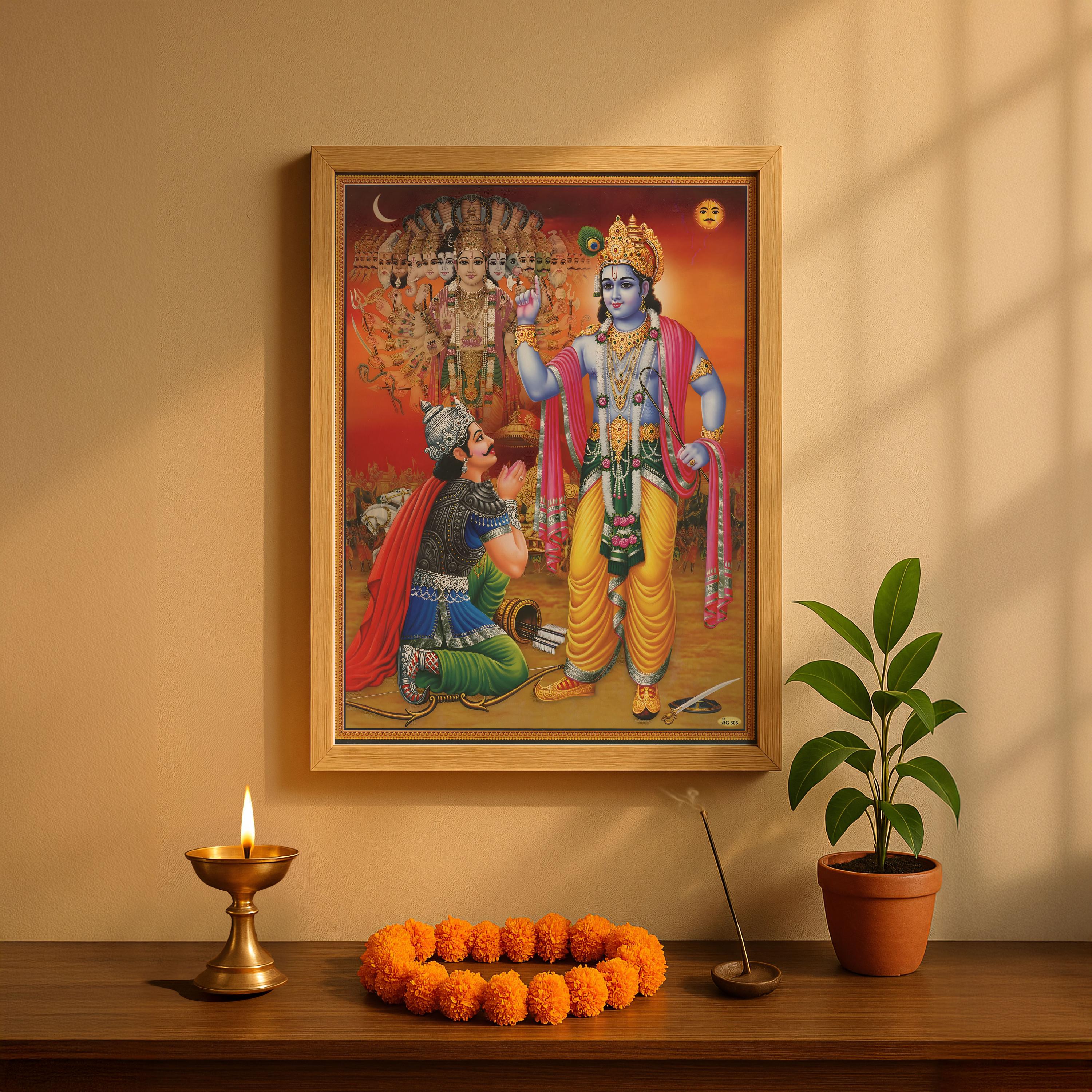 Krishna and Arjun, Mahabharat, Geeta, Krishna Painting, Krishna Art ...