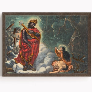 SAVITRI, Hindu Goddess Wall Art, Vintage Art Indian God, Poster Print, Canvas