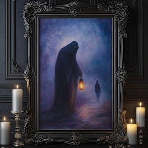 Thanatos Wall Art, God of peaceful death, Greek gods poster, Greek god decor, Greek gods wall art, Greek mythology, Greek god Thanatos art