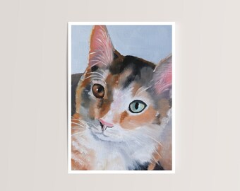 Art Print FineArtPrint Cat Poster Oil Painting