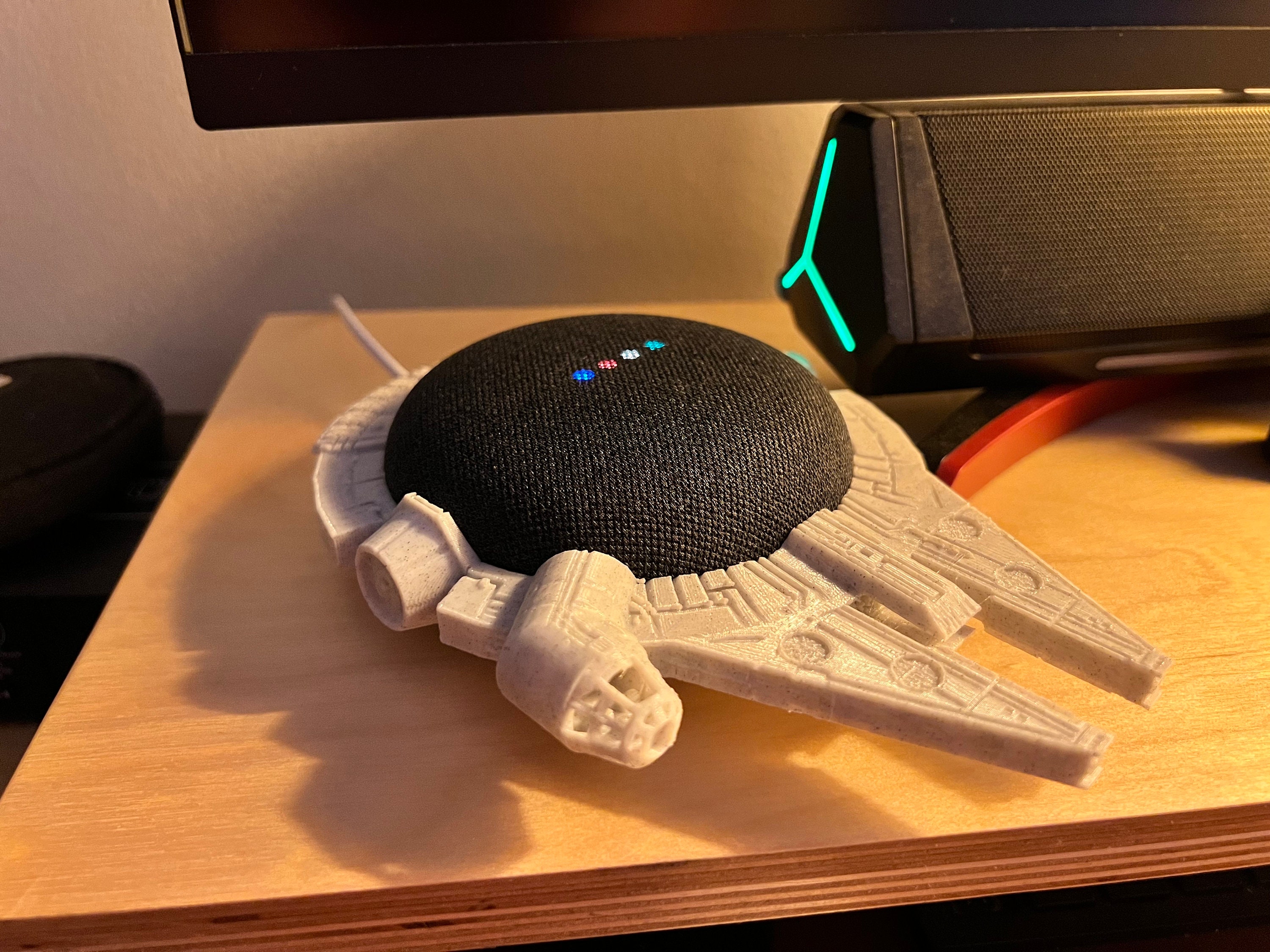 Star Wars Millennium Falcon Google Home Mini Stand 3D STL File Etsy