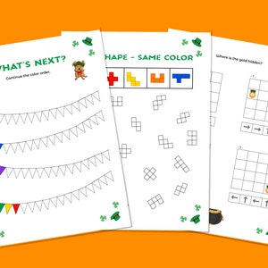 St Patricks Day Activity & Coloring Page Bundle | 60 Printable Games ...